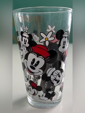 3 Disney Minnie Mickey Many Faces Pint Glass